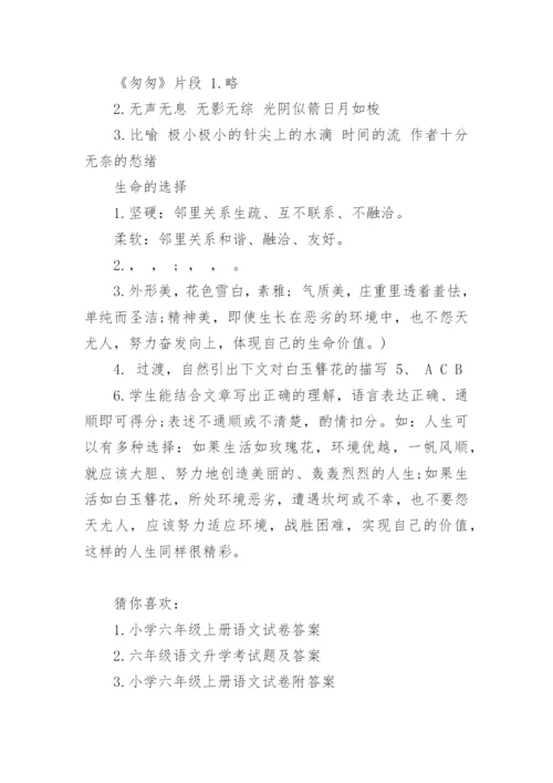 人教版六年级语文毕业模拟试题及答案_1.docx