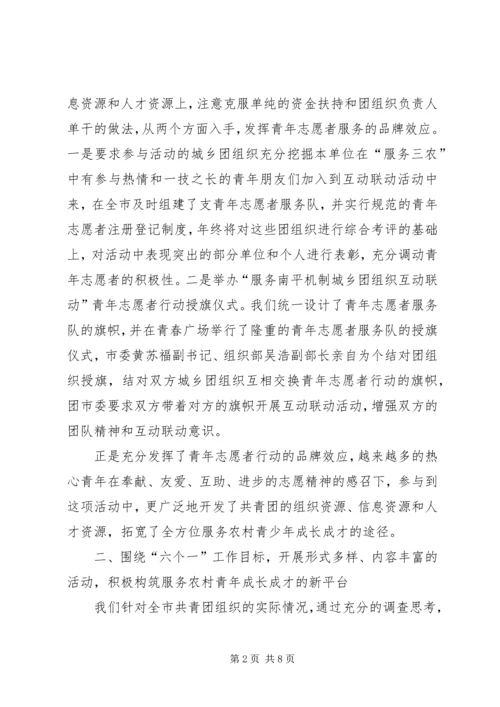 团市委青农工作汇报材料 (4).docx