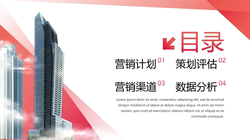 高级现代都市商务营销策划PPT模板