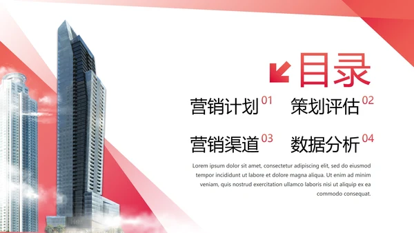 高级现代都市商务营销策划PPT模板