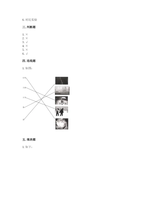 教科版三年级上册科学期末测试卷附精品答案.docx