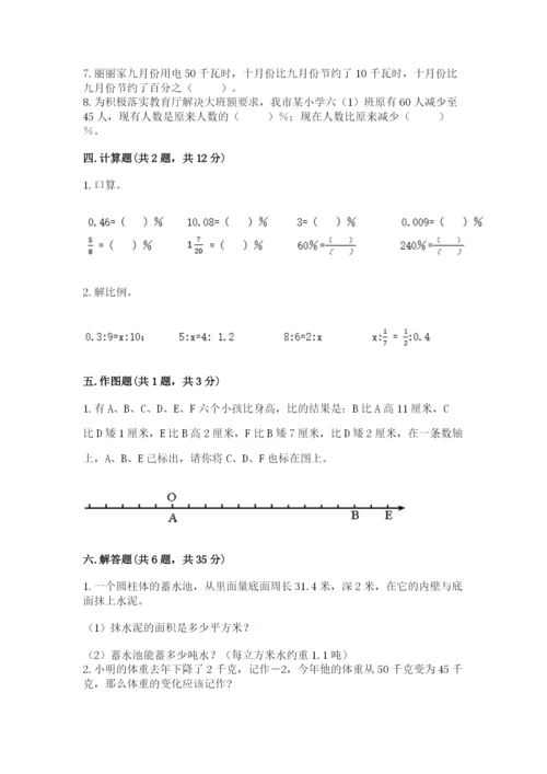 北师大版小学六年级下册数学期末综合素养测试卷审定版.docx