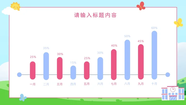 卡通可爱小学儿童简历PPT模板