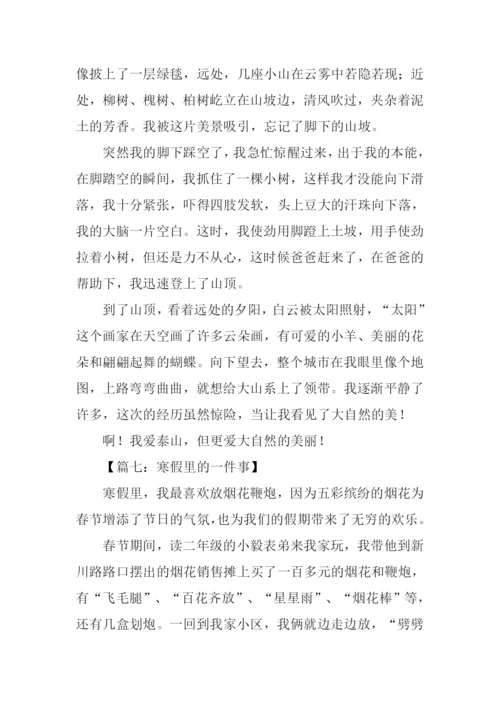 假期里的一件事作文500字.docx