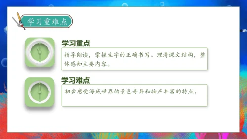 【核心素养】部编版语文三年级下册-23. 海底世界 第1课时（课件）