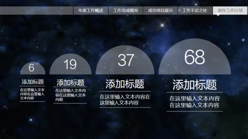 动感星球宇宙星空片头科技公司通用PPT模板