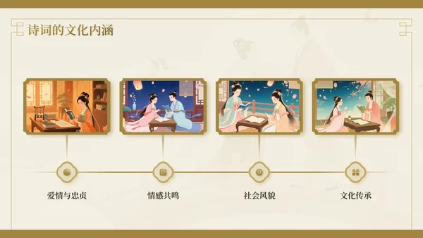 棕色中国风七夕文化情之所至，文化之源七夕文化讲座PPT模板