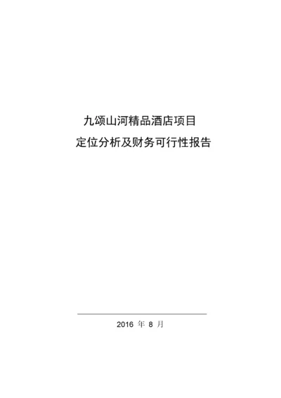 酒店项目定位分析及财务可行性报告.docx