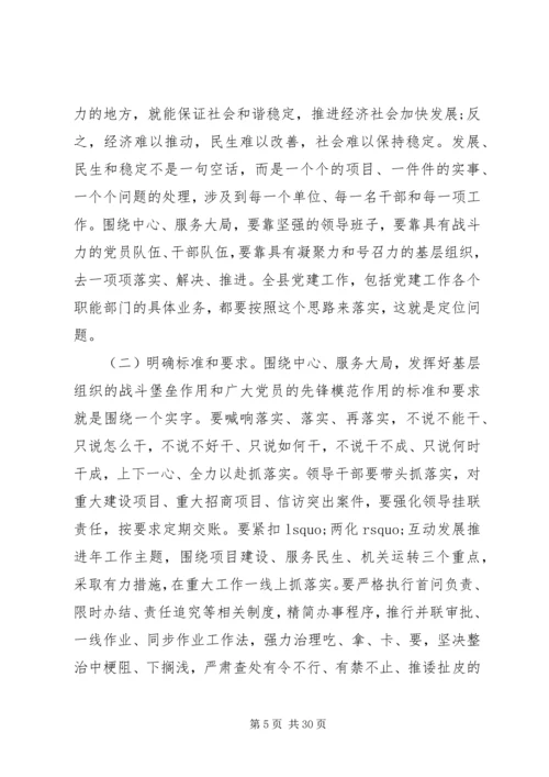 县委书记党建工作会议讲话.docx