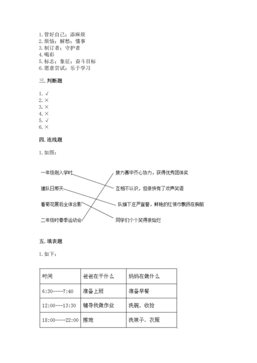 部编版小学四年级上册道德与法治期中测试卷及完整答案一套.docx