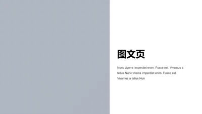 扁平PPT图文页