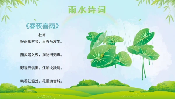 雨水节气通用PPT