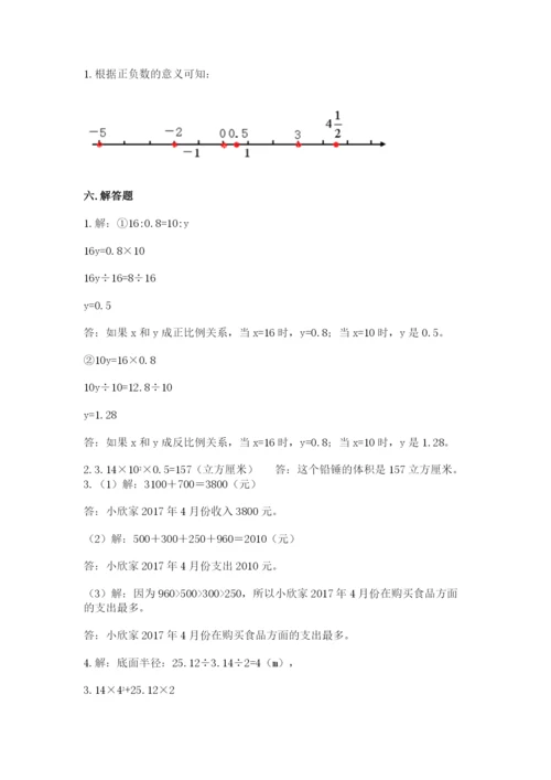 六年级下册数学期末测试卷附参考答案ab卷.docx