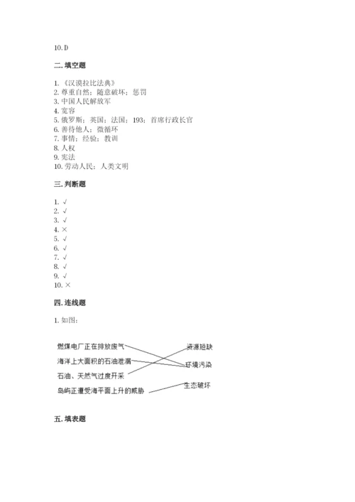 部编版六年级下册道德与法治期末测试卷（b卷）.docx