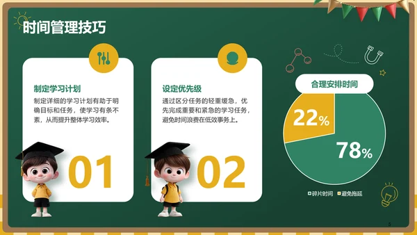 绿色黑板风开学第一课PPT模板
