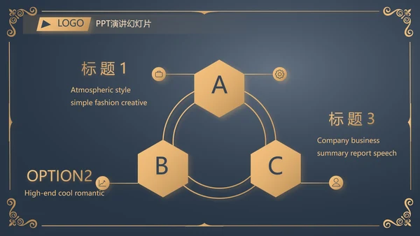 金色霸气路演创新商业计划书商务动态PPT模板
