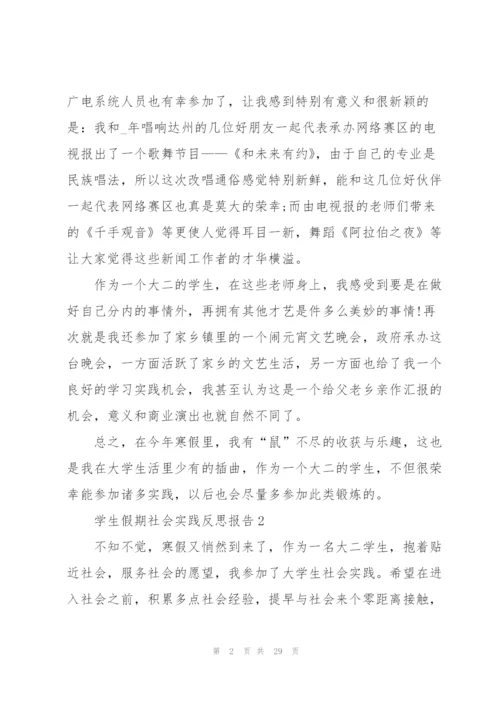 学生假期社会实践反思报告2021.docx