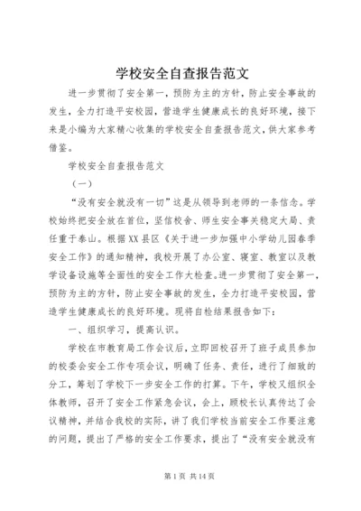 学校安全自查报告范文.docx