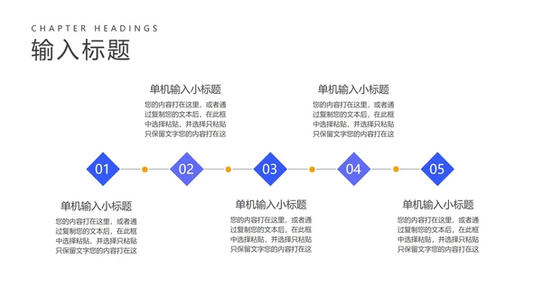 蓝色扁平风简约线条竞聘述职报告PPT模板