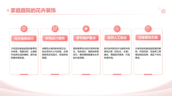 粉色实景风春季花卉主题汇报PPT模板
