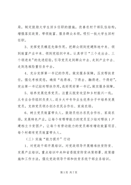 抓党建促脱贫保小康工作计划.docx