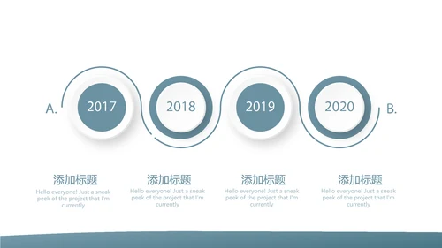 蓝色大气医疗机构年年终总结PPT动态模板