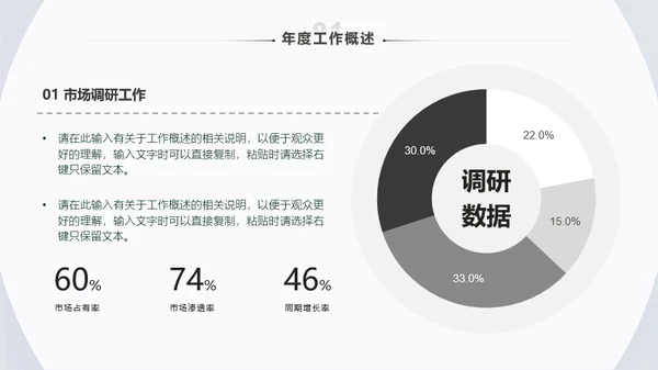 极简风年终总结工作汇报模板