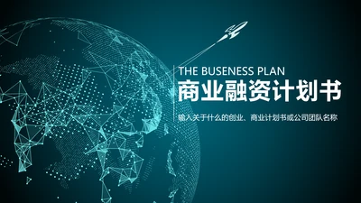 数字全球化科技数据融资计划书PPT模板