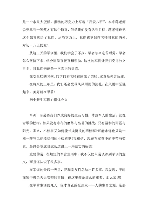 初中新生军训心得体会(15篇) (2).docx