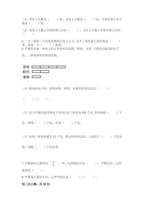 人教版数学小升初模拟试卷及参考答案【突破训练】.docx