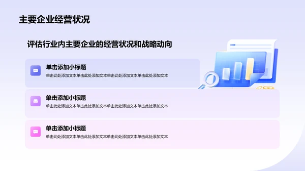 蓝色3D风数据分析报告PPT模板