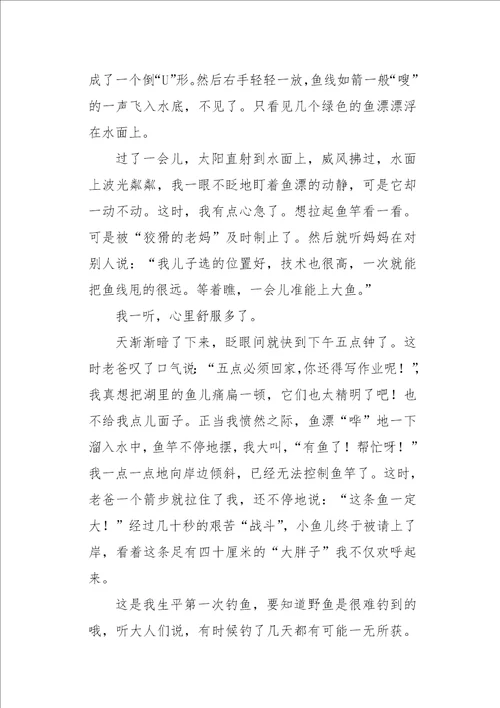 五年级作文话题总有属于我的精彩750字