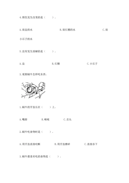 教科版一年级下册科学期末测试卷附答案（考试直接用）.docx