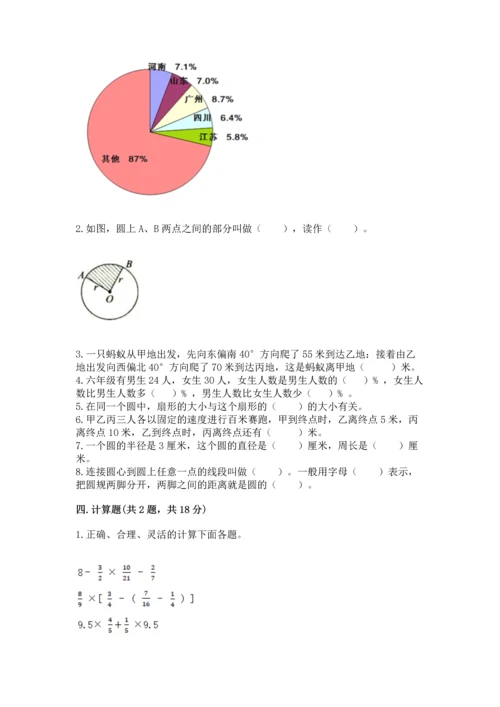 小学数学六年级上册期末测试卷（考试直接用）word版.docx
