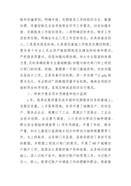 2023年统计局个人工作总结.docx