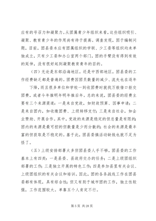 共青团工作存在问题.docx