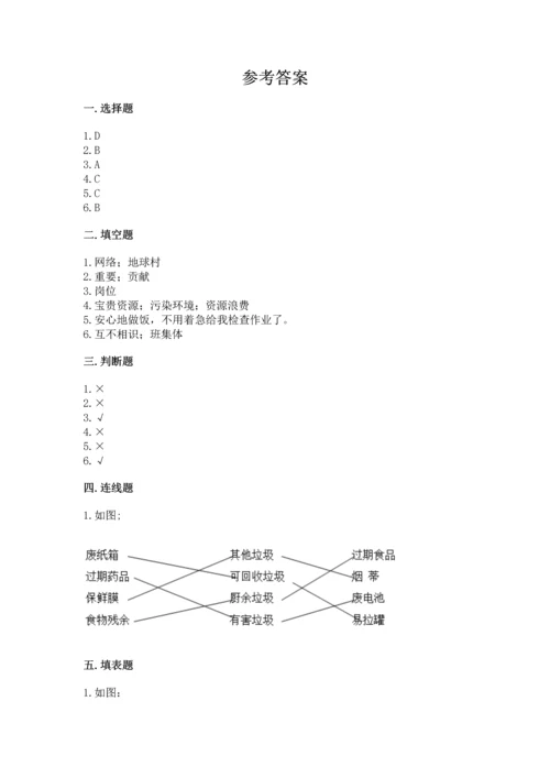 部编版四年级上册道德与法治期末测试卷含完整答案（易错题）.docx