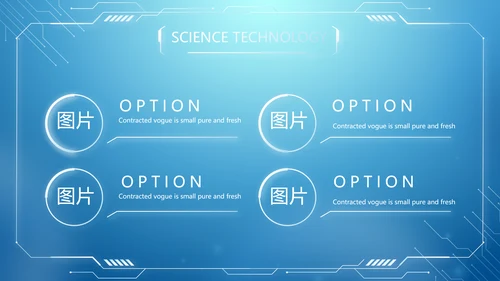 蓝色创意机关部门信息化建设汇报PPT