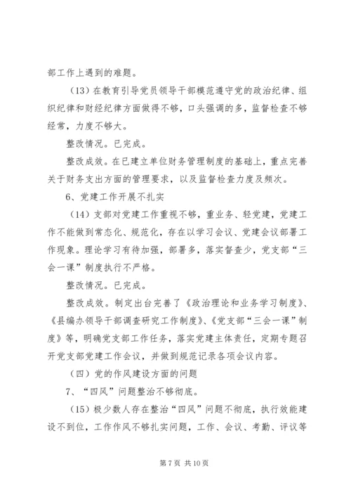 县机构编办关于巡察整改情况的报告.docx