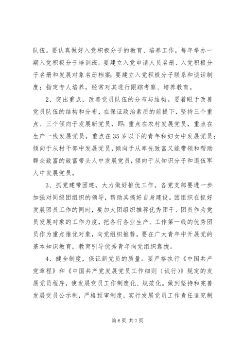 乡镇某年度发展党员工作计划范本.docx