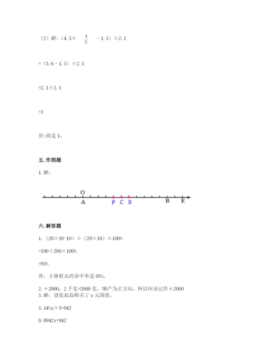 天全县六年级下册数学期末测试卷1套.docx
