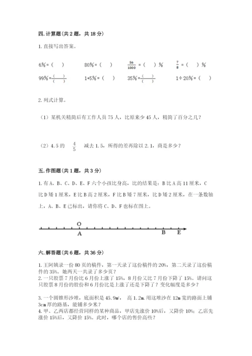 小升初六年级期末测试卷附答案.docx