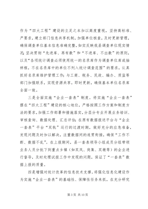 县统计局年度工作报告材料 (2).docx