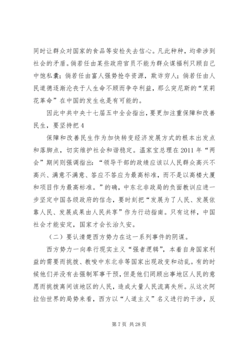 如此中东北非局势动荡.docx