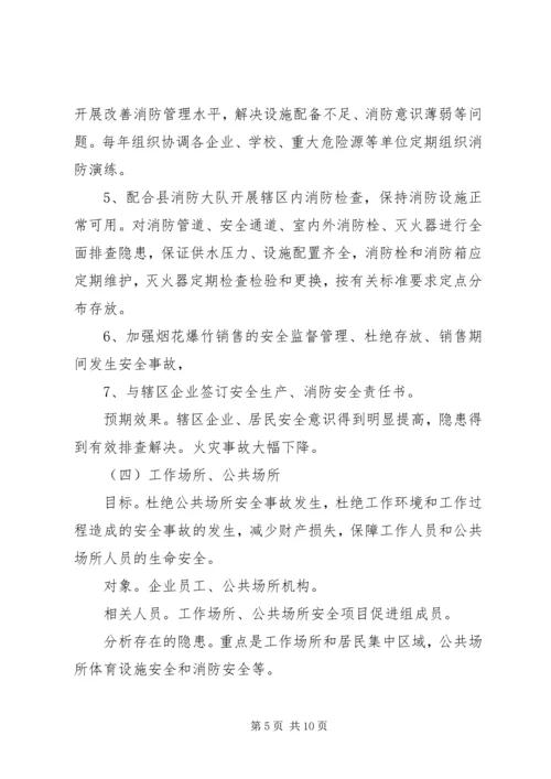 乡镇安全社区建设工作计划范文.docx