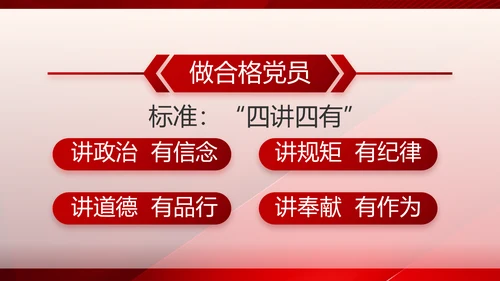 党建党支部工作总结汇报计划PPT党课