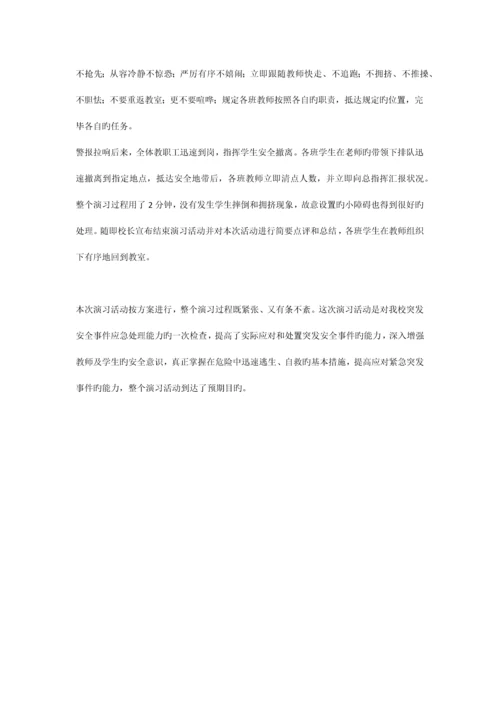 防踩踏安全演练方案、总结.docx