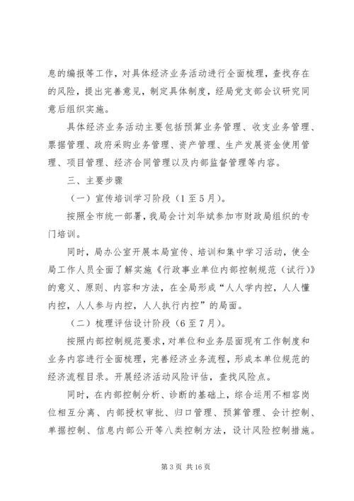 行政事业单位内部控制工作实施方案-行政事业单位内部控制现状.docx