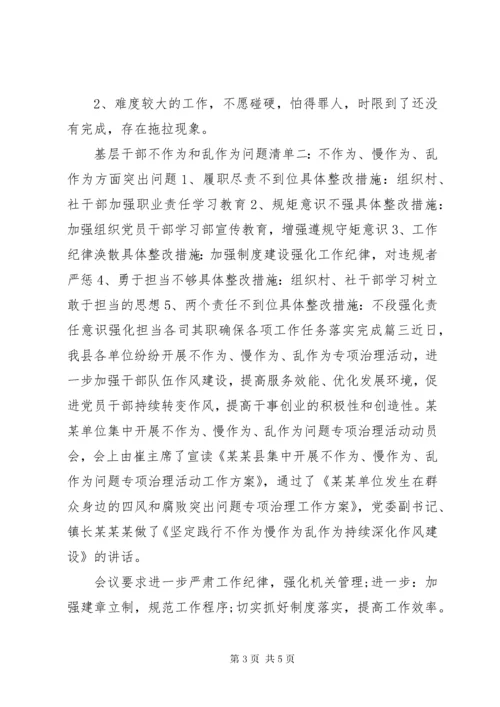 关于党支部问题清单及整改措施.docx