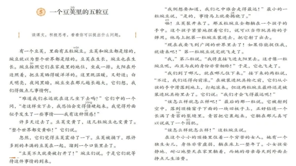 5《一个豆荚里的五粒豆》  课件